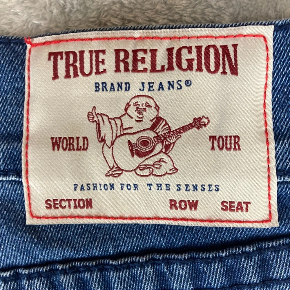 True Religion Men Ricky‎ Relaxed Straight Jeans Medium Harmonious Wash Size 36